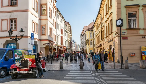 Straat van Praag — Stockfoto