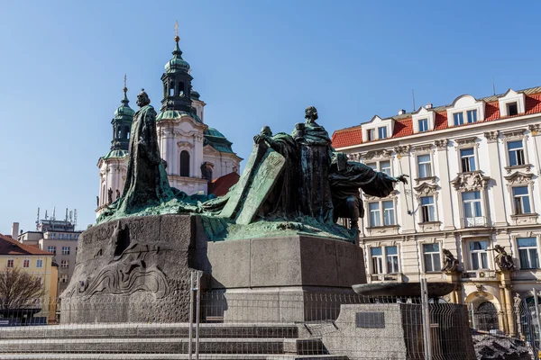 Estatua de Jan Hus — Foto de Stock