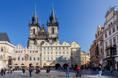 Prag eski şehir çeyreğinde tarihi Meydanı