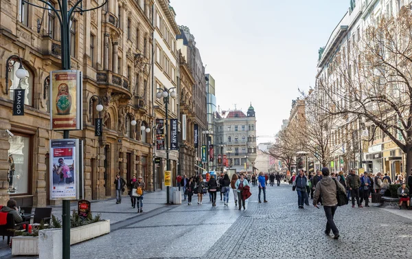 Praag straat — Stockfoto