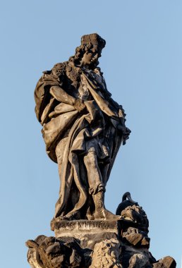 staue charles Köprüsü'nde Prag, Çek Cumhuriyeti.