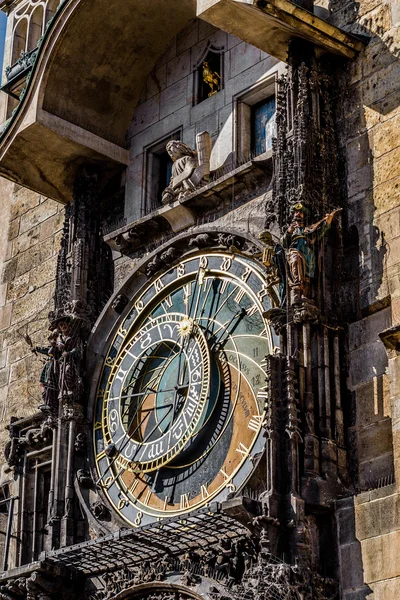 O relógio astronômico de Praga, ou orloj de Praga — Fotografia de Stock