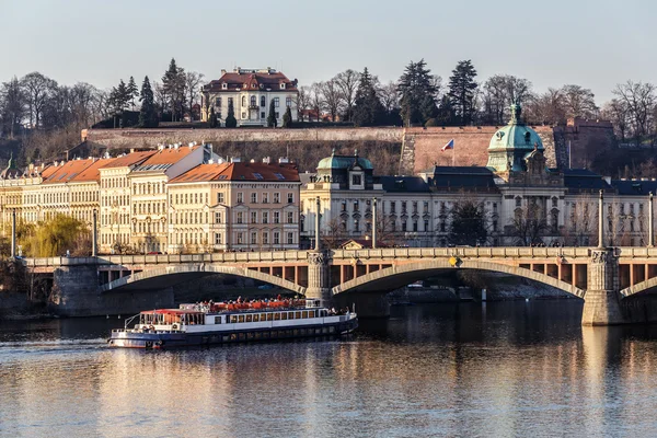 View to the Prague river Vltava — Stock Photo, Image