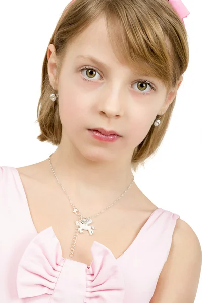 Студійний портрет молодої красивої дівчини — стокове фото