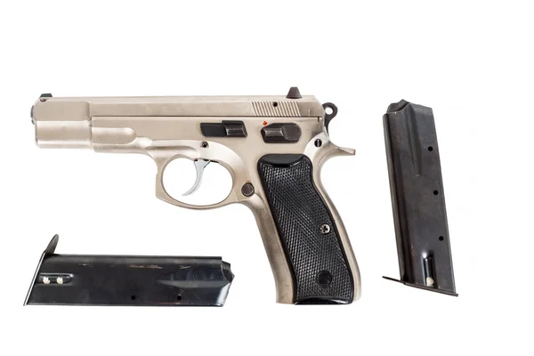 Semi-automatische geweer geïsoleerd op witte achtergrond — Stockfoto