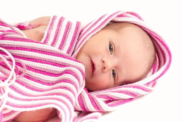 Watching newborn baby — Stock Photo, Image
