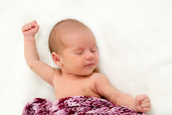 Sleeping newborn baby — Stock Photo, Image