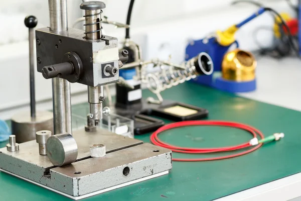 Electronics equipment assembly workplace — Stock Photo, Image