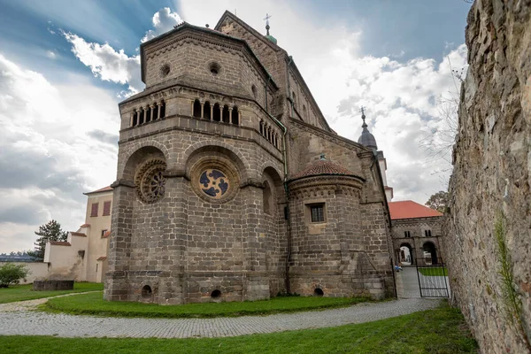 Oude Procopius Basiliek Klooster Stad Trebic Unesco Stad Oudste Middeleeuwse — Stockfoto