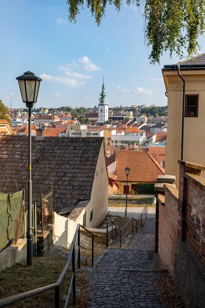 Enge Malerische Straße Mit Bunten Gebäuden Historischen Zentrum Der Mittelalterlichen — Stockfoto