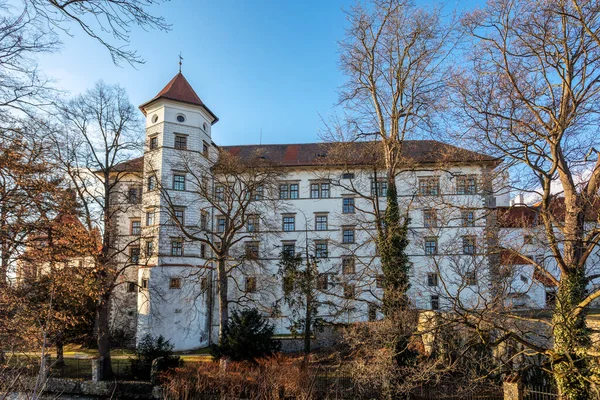 Der Historische Burgkomplex Der Altstadt Von Jindrichuv Hradec Ist Die — Stockfoto