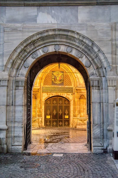 Istanbul Turkey August 2022 Closed Beyazit Gate Grand Bazaar Istanbul — Zdjęcie stockowe