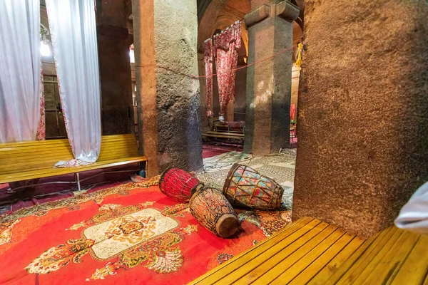 Interior Del Famoso Debre Libanos Monasterio Debrelibanos Etiopía Situado Noroeste — Foto de Stock