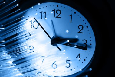 Fiber optik arka plan ile lots-in ışık lekeleri