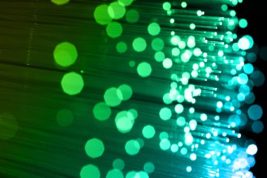 Fiber optik arka plan ile lots-in ışık lekeleri