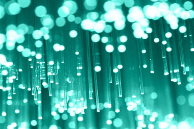 Fiber optik arka plan ile lots-in ışık lekeleri