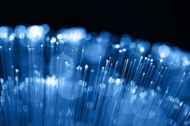 Fiber optik arka plan ile lots-in ışık lekeleri