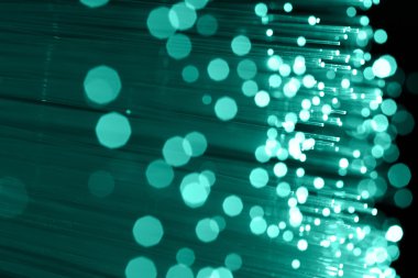 Fiber optik arka plan ile lots-in ışık lekeleri