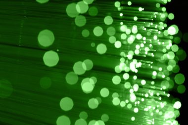 Fiber optik arka plan ile lots-in ışık lekeleri