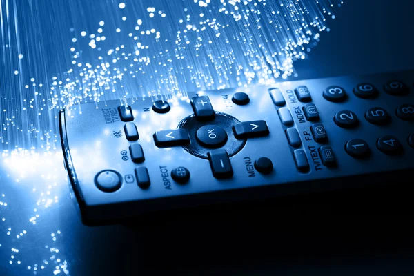 Glasfaser-Hintergrund mit vielen Lichtpunkten — Stockbild Glasfaser-Hintergrund mit vielen Lichtpunkten — Stockfoto