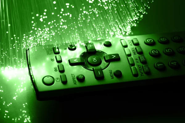 Glasfaser-Hintergrund mit vielen Lichtpunkten — Stockbild Glasfaser-Hintergrund mit vielen Lichtpunkten — Stockfoto