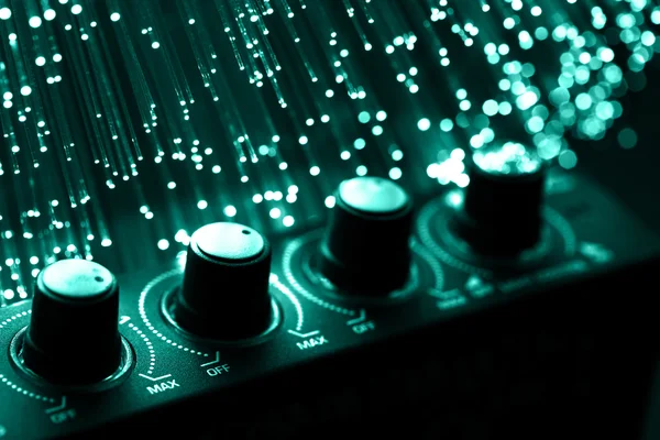 Glasfaser-Hintergrund mit vielen Lichtpunkten — Stockbild Glasfaser-Hintergrund mit vielen Lichtpunkten — Stockfoto