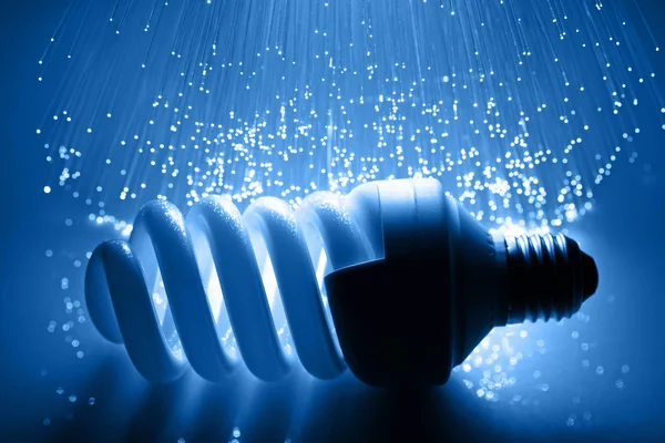 Fiber optik arka plan ile lots-in ışık lekeleri