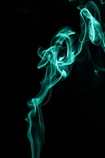 Abstract wave smoke