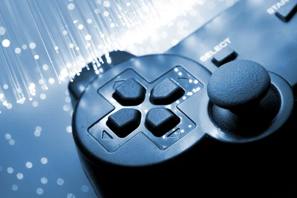 Игровой контроллер тонированный синий Лицензионные Стоковые Фото