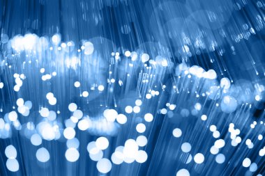 Fiber optik arka plan ile lots-in ışık lekeleri