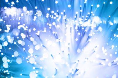 Fiber optik arka plan ile lots-in ışık lekeleri