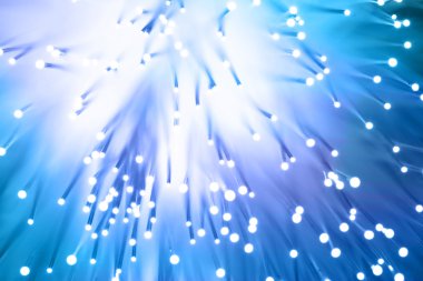 Fiber optik arka plan ile lots-in ışık lekeleri