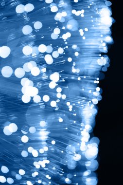 Fiber optik arka plan ile lots-in ışık lekeleri