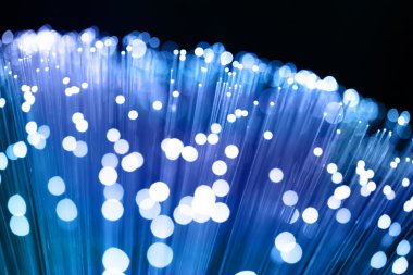 Fiber optik arka plan ile lots-in ışık lekeleri