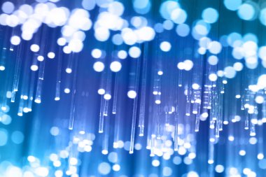 Fiber optik arka plan ile lots-in ışık lekeleri