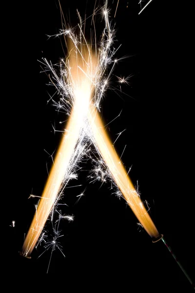 Sparkler fire — Stock Photo, Image