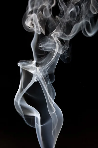 Smoke on black — Stock Photo, Image