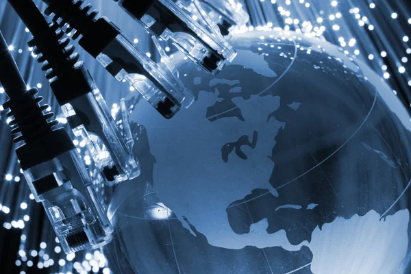Netzwerkkabel global — Stockfoto