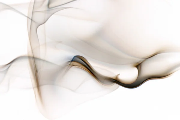 Kouř na bílém pozadí — Stock fotografie