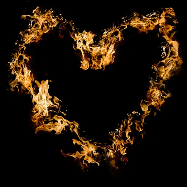 Blazing heart — Stock Photo, Image