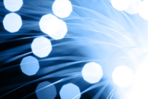 Fondo de fibra óptica con muchos puntos de luz — Foto de Stock