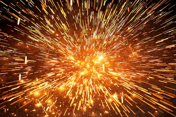 Spark explosion Royaltyfria Stockfoton