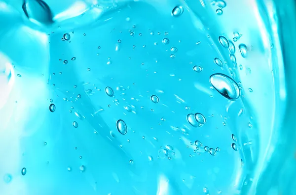 抽象的な青ゲル中の気泡 — ストック写真