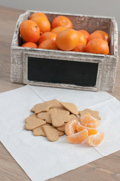 Tangerine and gingebread — Stock Photo, Image