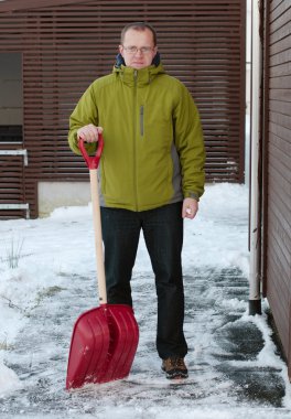 Man with spade