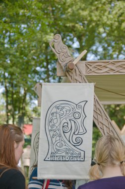 Vikingler çadır ve dekorasyon detay