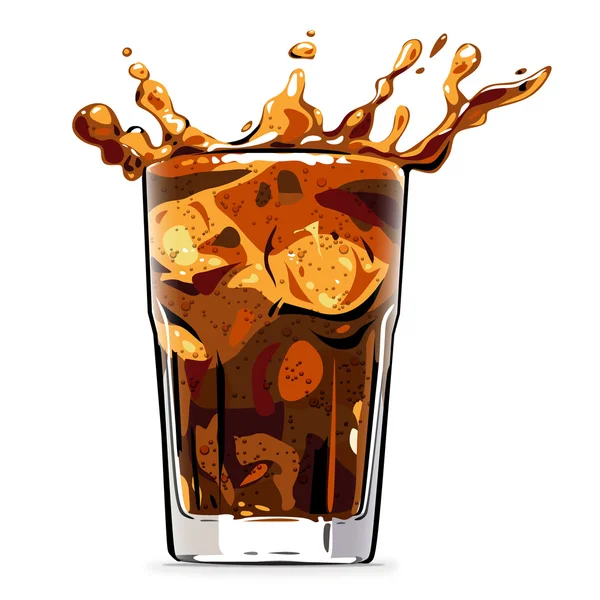 Kallt glas cola — Stockfoto