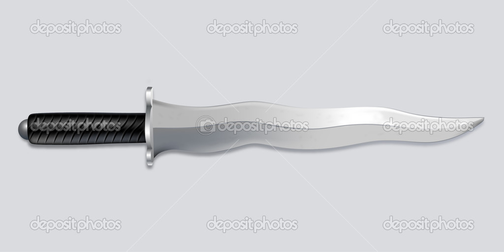 Dagger with a wavy blade — Stock Photo © aaronrutten 21918415