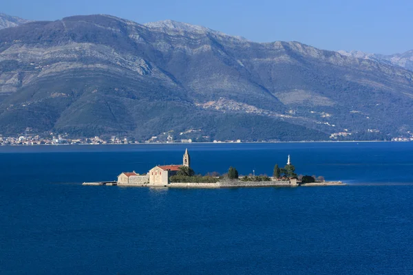 Gereja Otok Montenegro Stok Foto Bebas Royalti