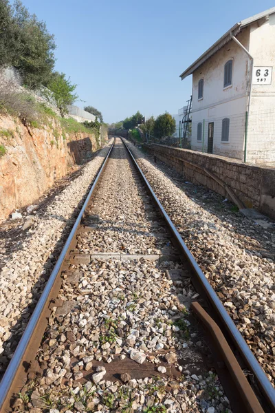 Düz tren rayları